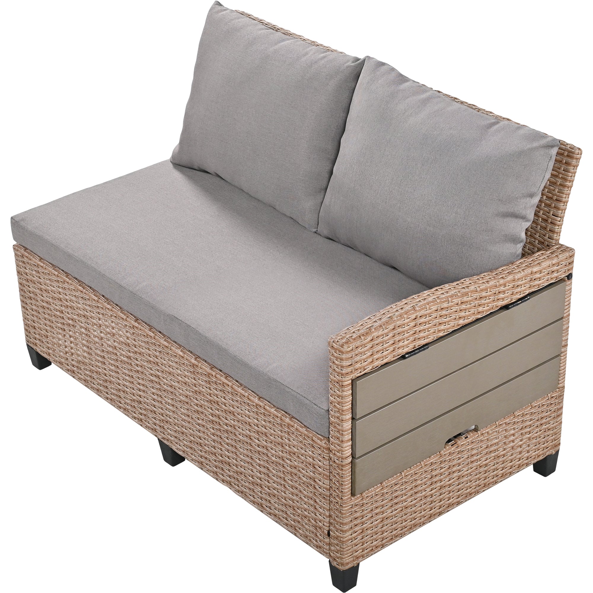 TOMAX 5-Piece Outdoor Patio Rattan Sofa Set - Image 14