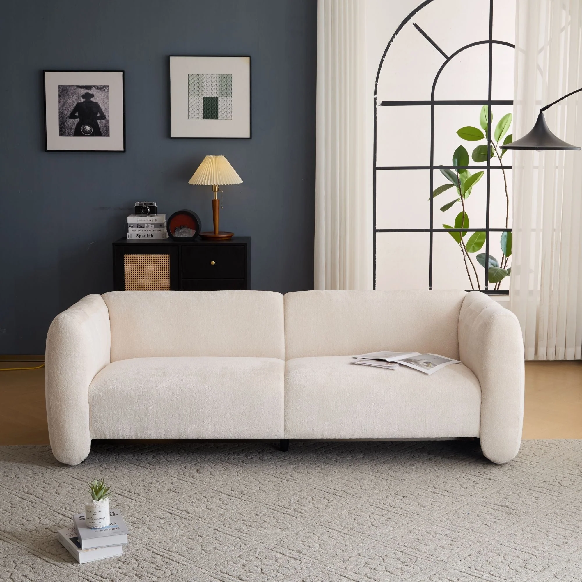 Tonson 3 Seater Sofa, Wave Design - Image 3