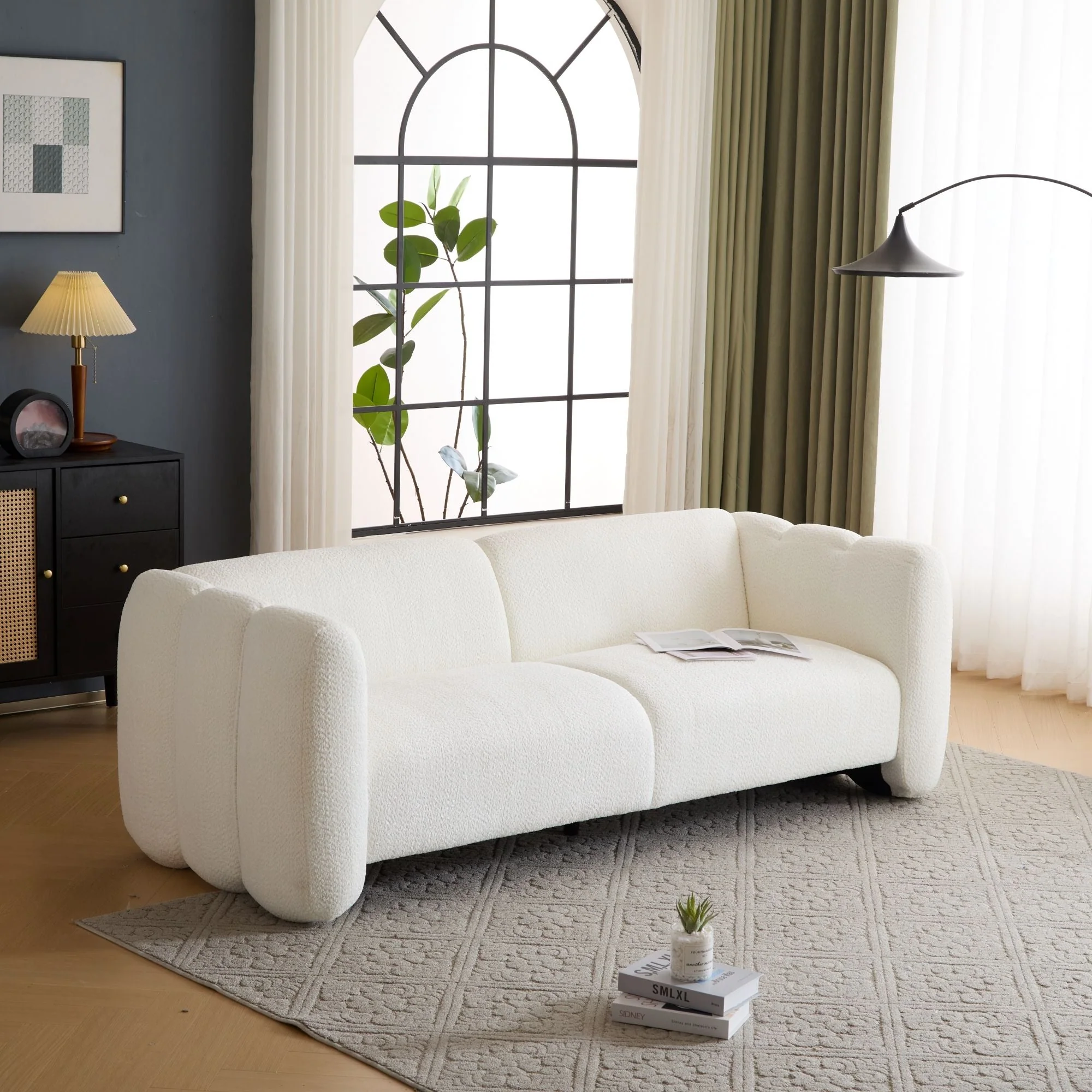 Tonson 3 Seater Sofa, Wave Design - Image 5