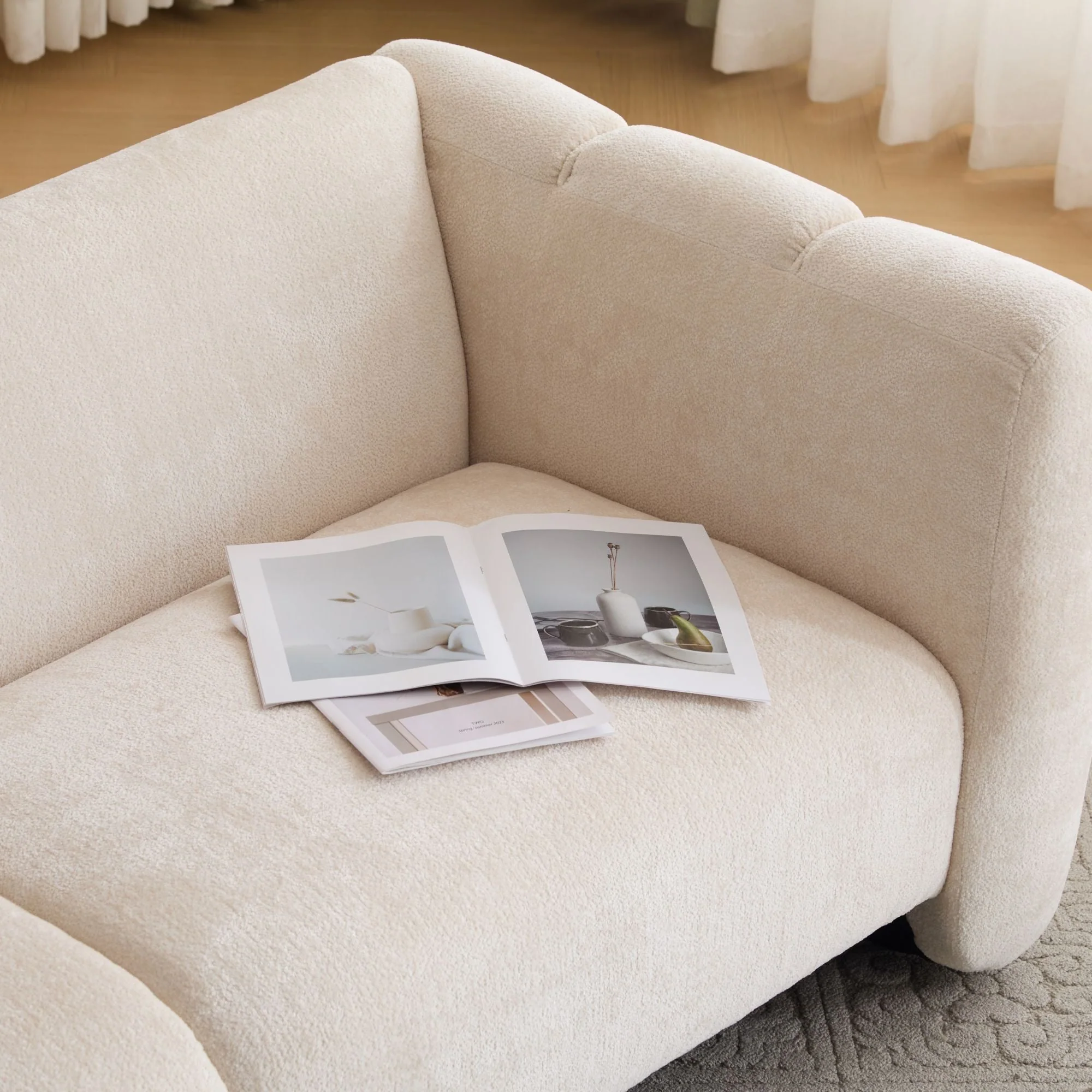 Tonson 3 Seater Sofa, Wave Design - Image 8