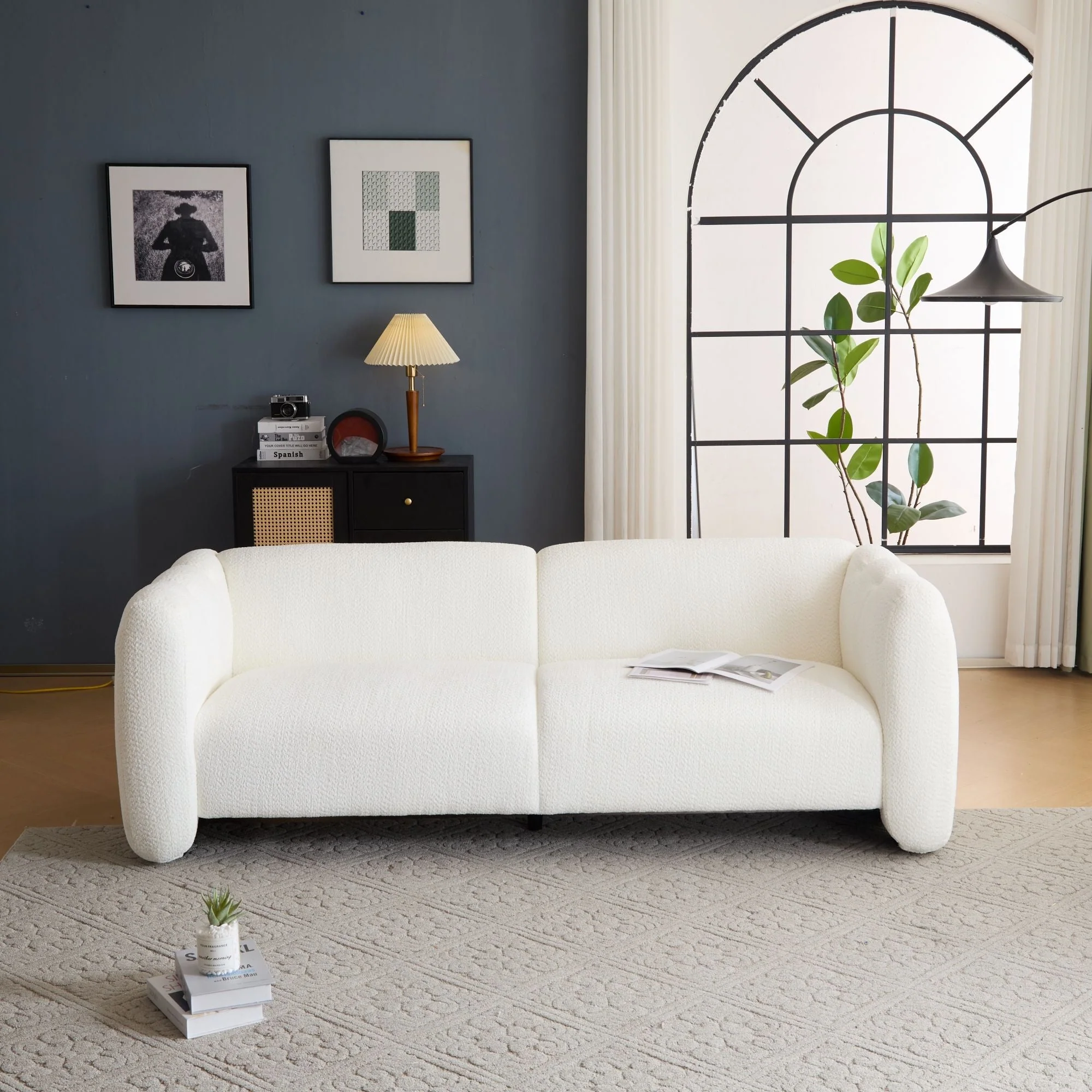 Tonson 3 Seater Sofa, Wave Design - Image 9