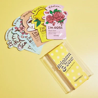 TONYMOLY Brighten & Glow Sheet Mask Set - New - Image 4