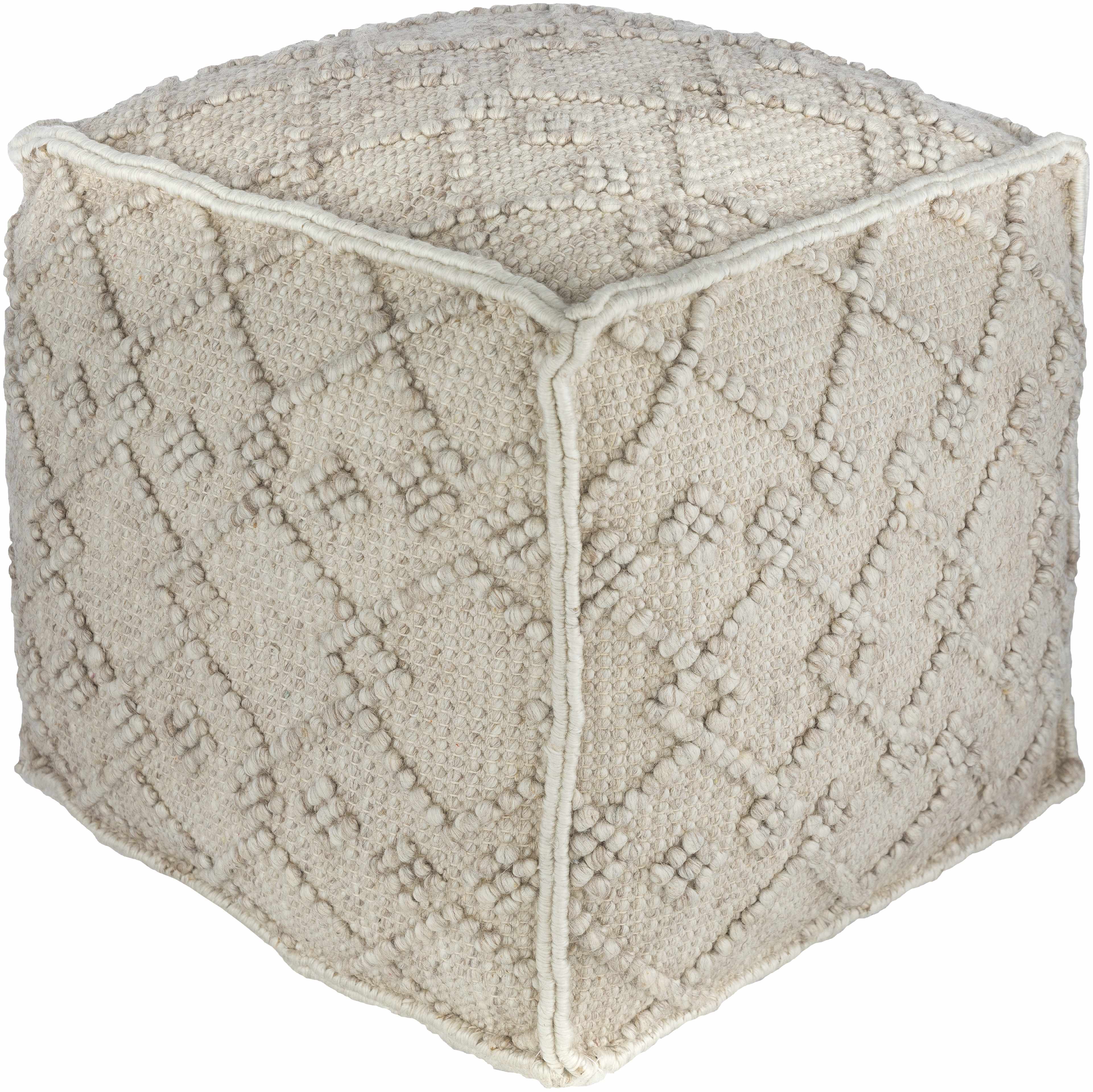 Toronto Hand Woven Wool Pouf - Image 2