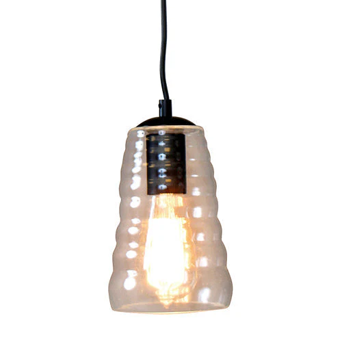 Torus Long Industrial Pendant with Clear Glass by LumiSource - Image 2