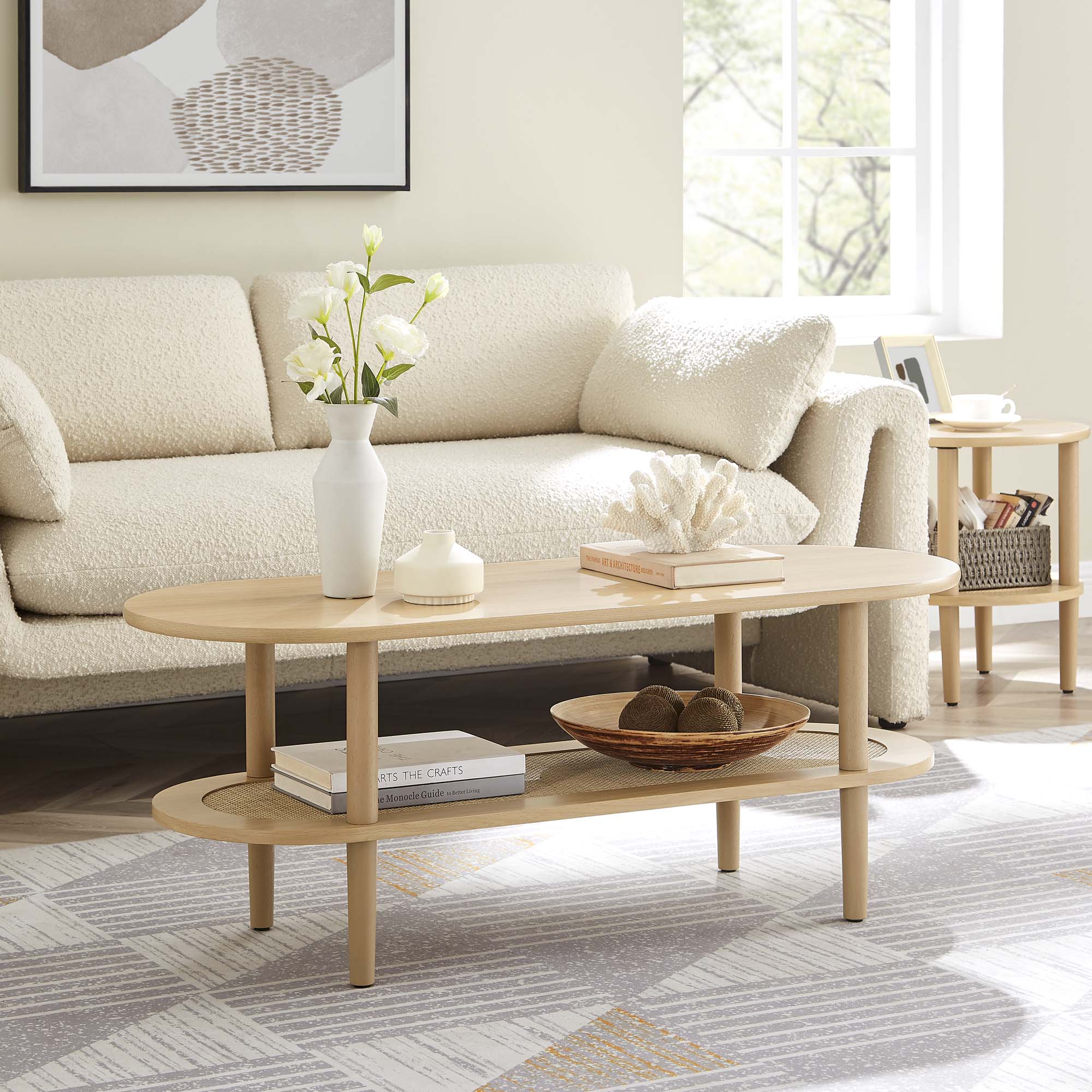 Torus Oval Coffee Table by Modway - Image 8