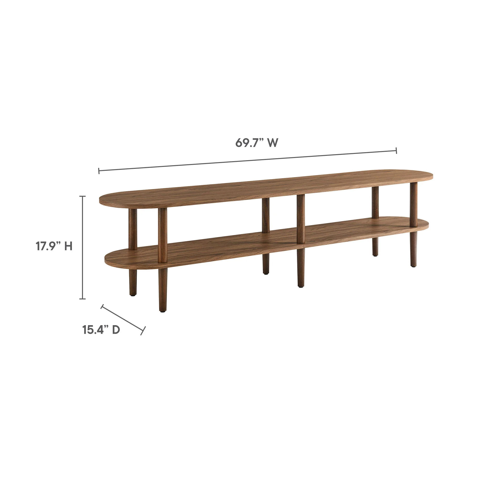 Torus Oval Wood TV Stand by Modway - Image 3