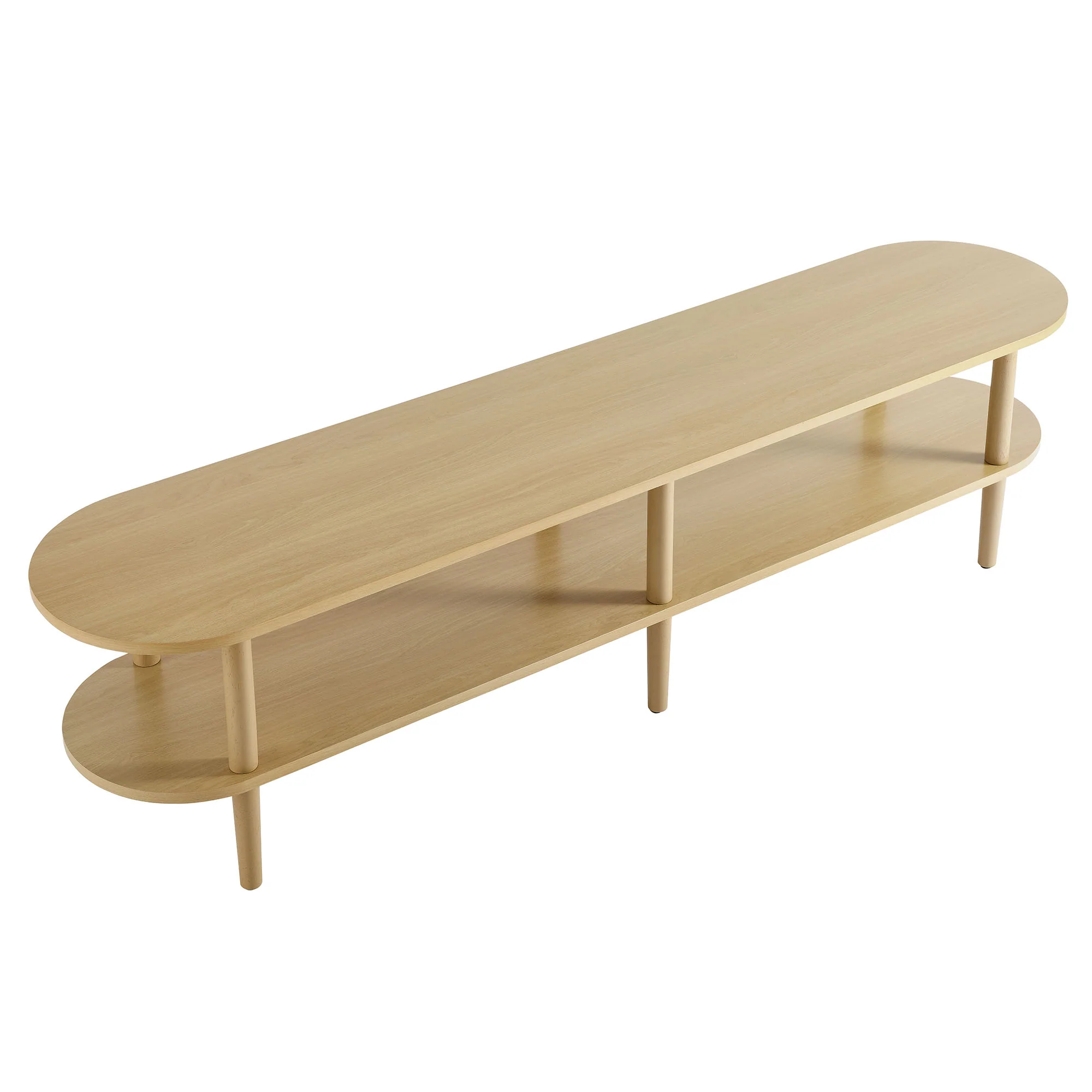 Torus Oval Wood TV Stand by Modway - Image 9