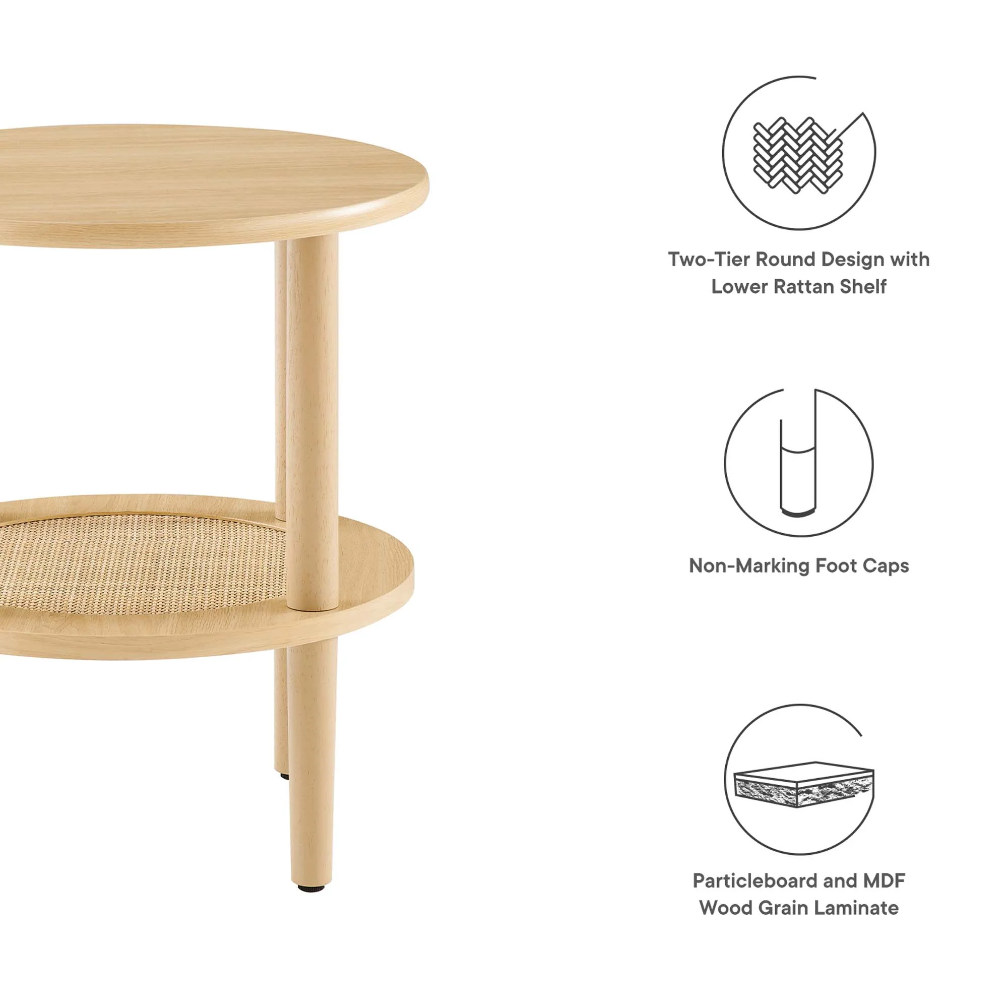Torus Round Side Table by Modway - Image 13