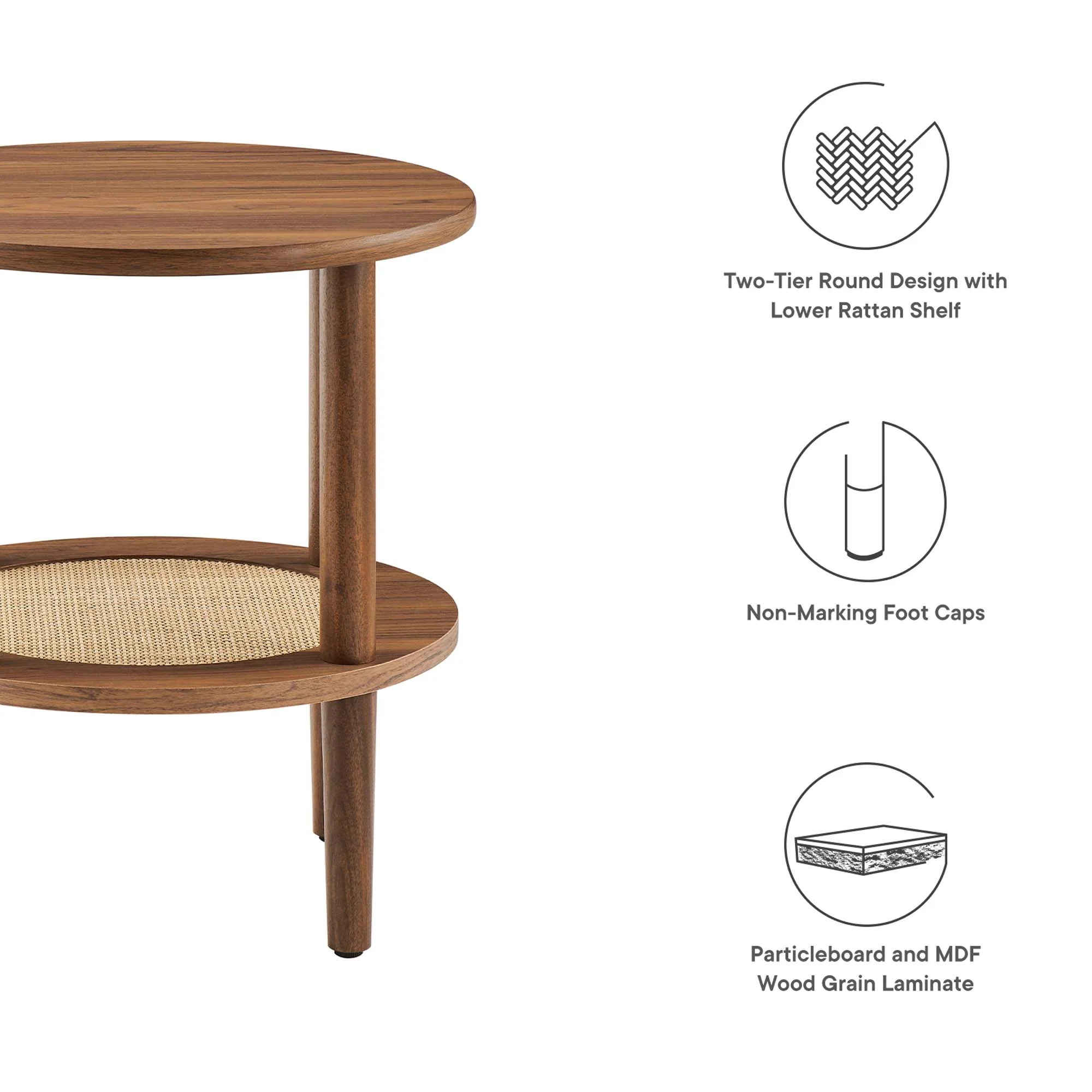 Torus Round Side Table by Modway - Image 3