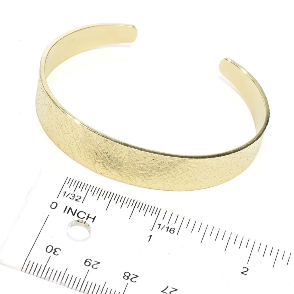 Toscana Italiana 18K Gold Plated Choice of Finish Cuff Bracelet - Image 2