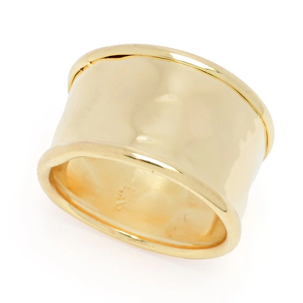 Toscana Italiana 18K Gold Plated Choice of Finish Etruscan Band Ring - Image 10