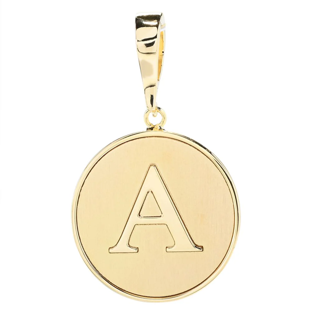 Toscana Italiana 18K Gold Plated Choice of Initial Enhancer Pendant - Image 2