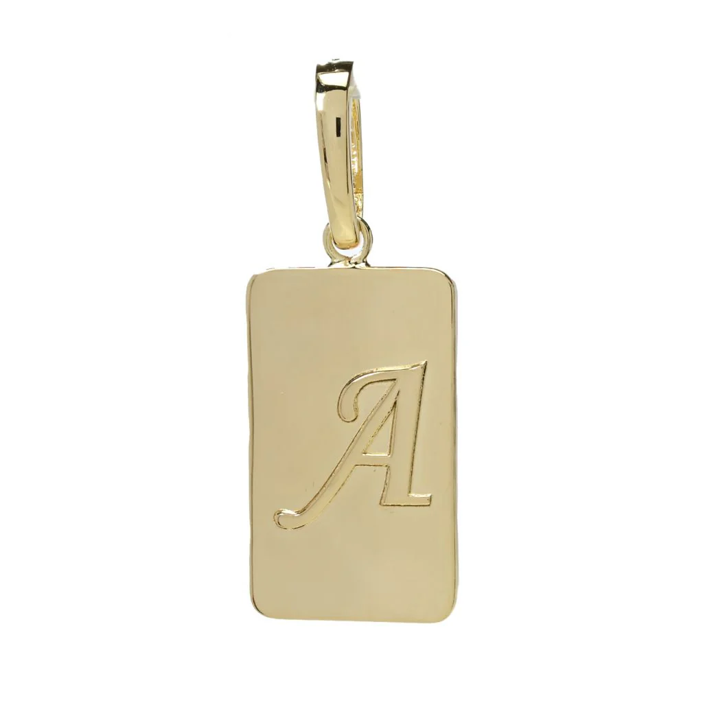 Toscana Italiana 18K Gold Plated Choice of Initial Enhancer Pendant - Image 2