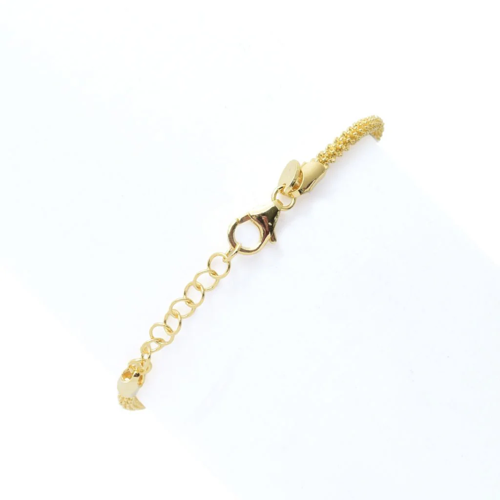 Toscana Italiana 18K Gold Plated Choice of Size Margherita Chain Bracelet - Image 2
