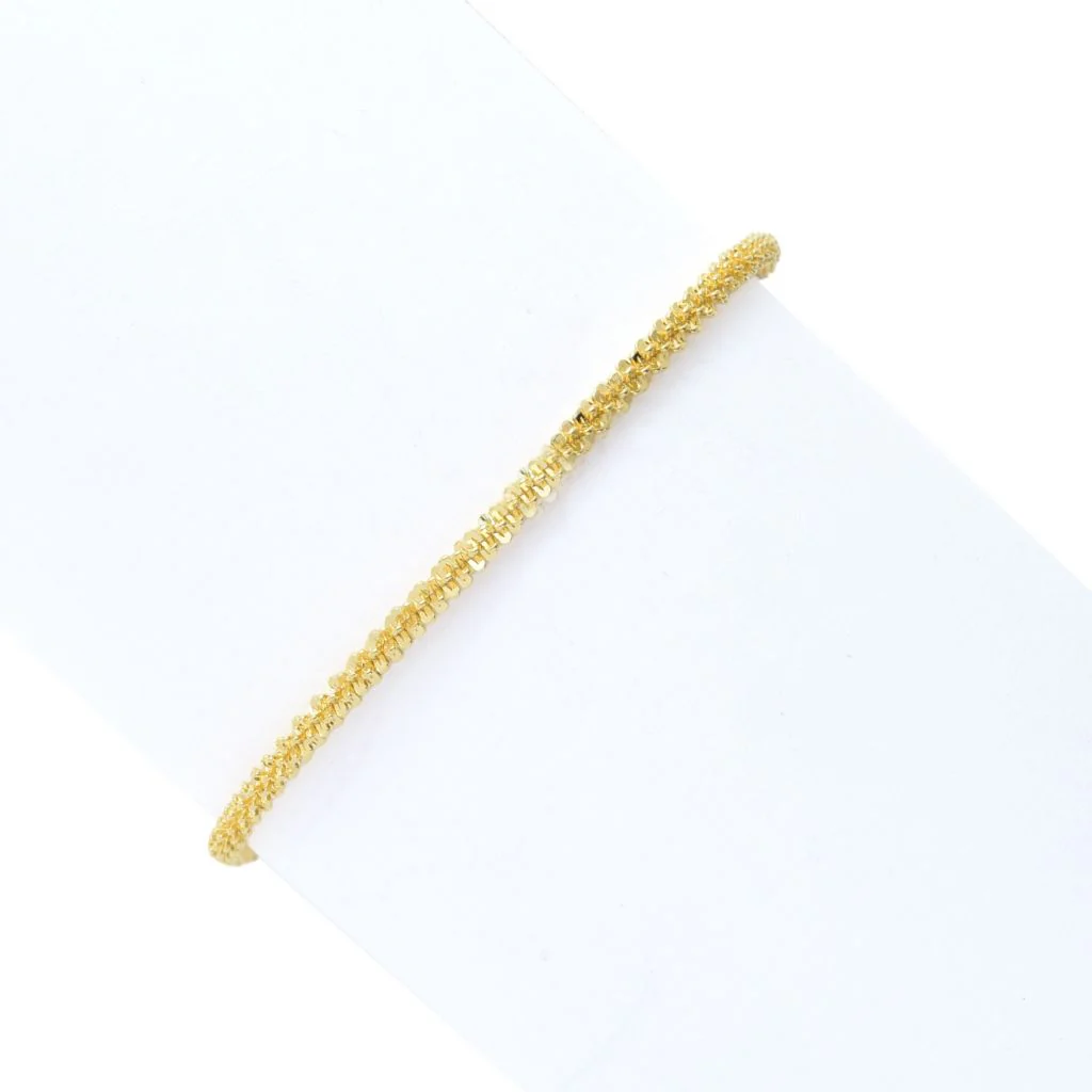 Toscana Italiana 18K Gold Plated Choice of Size Margherita Chain Bracelet - Image 3