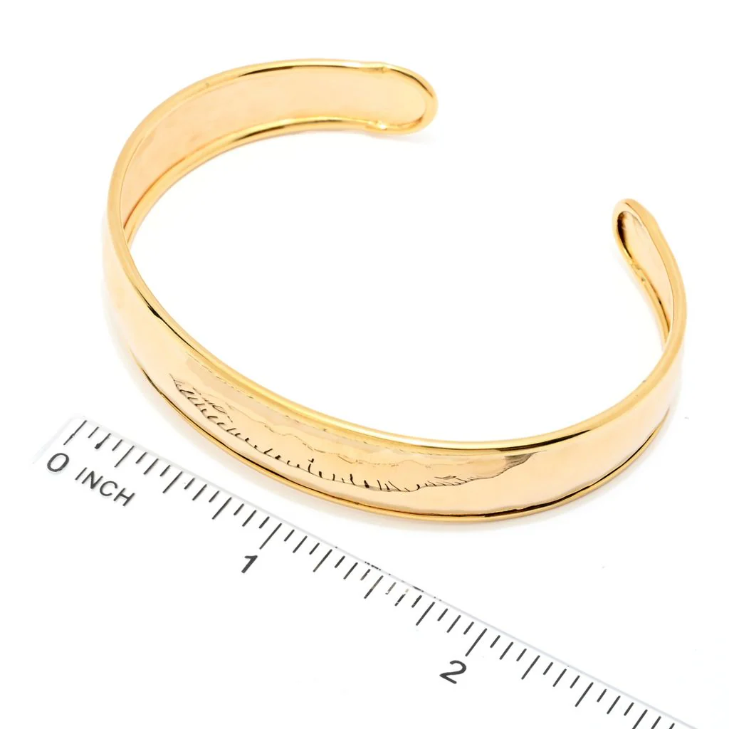 Toscana Italiana Acqua Bagnata Choice of Size Slip-on Cuff Bracelet - Image 2