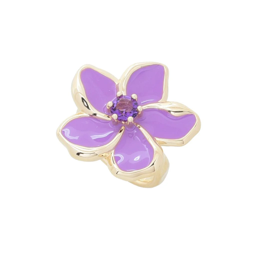Toscana Italiana Choice of Gem & Enamel Flower Acqua Bagnata Ring - Image 6