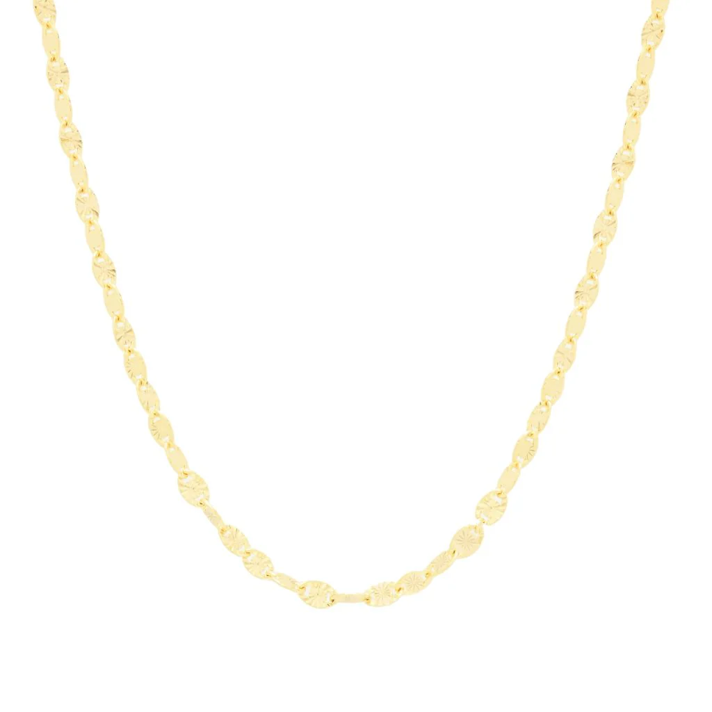 Toscana Italiana Choice of Plating & Length Diamond Cut "Stellata" Link Necklace - Image 11