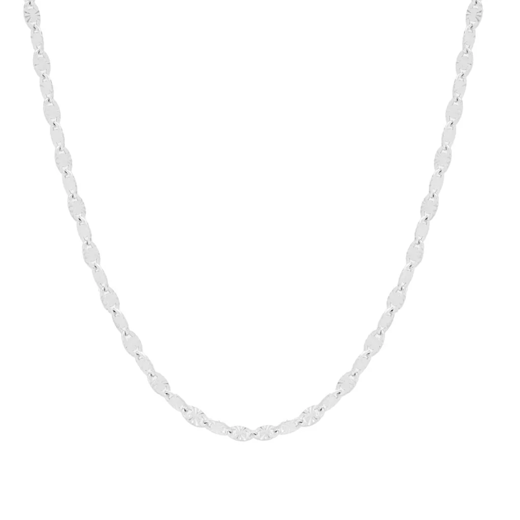 Toscana Italiana Choice of Plating & Length Diamond Cut "Stellata" Link Necklace - Image 3