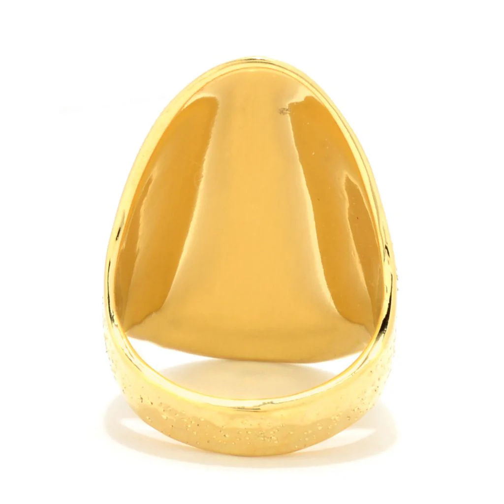 Toscana Italiana Choice of Plating "Scintille" Elongated Tapered Ring - Image 2