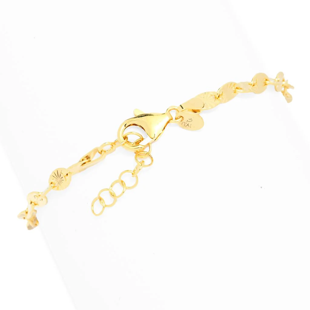 Toscana Italiana Choice of Plating & Size Diamond Cut "Stellata" Link Bracelet - Image 2