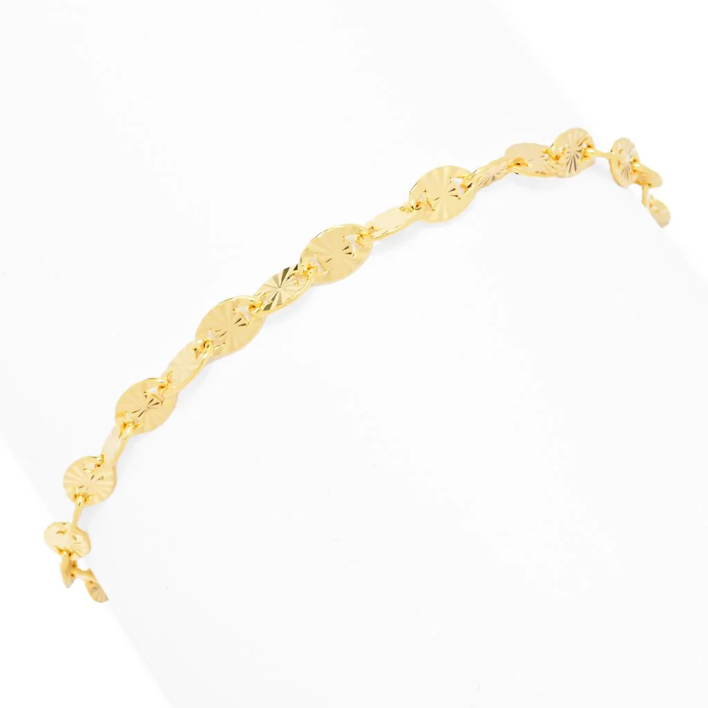 Toscana Italiana Choice of Plating & Size Diamond Cut "Stellata" Link Bracelet - Image 5