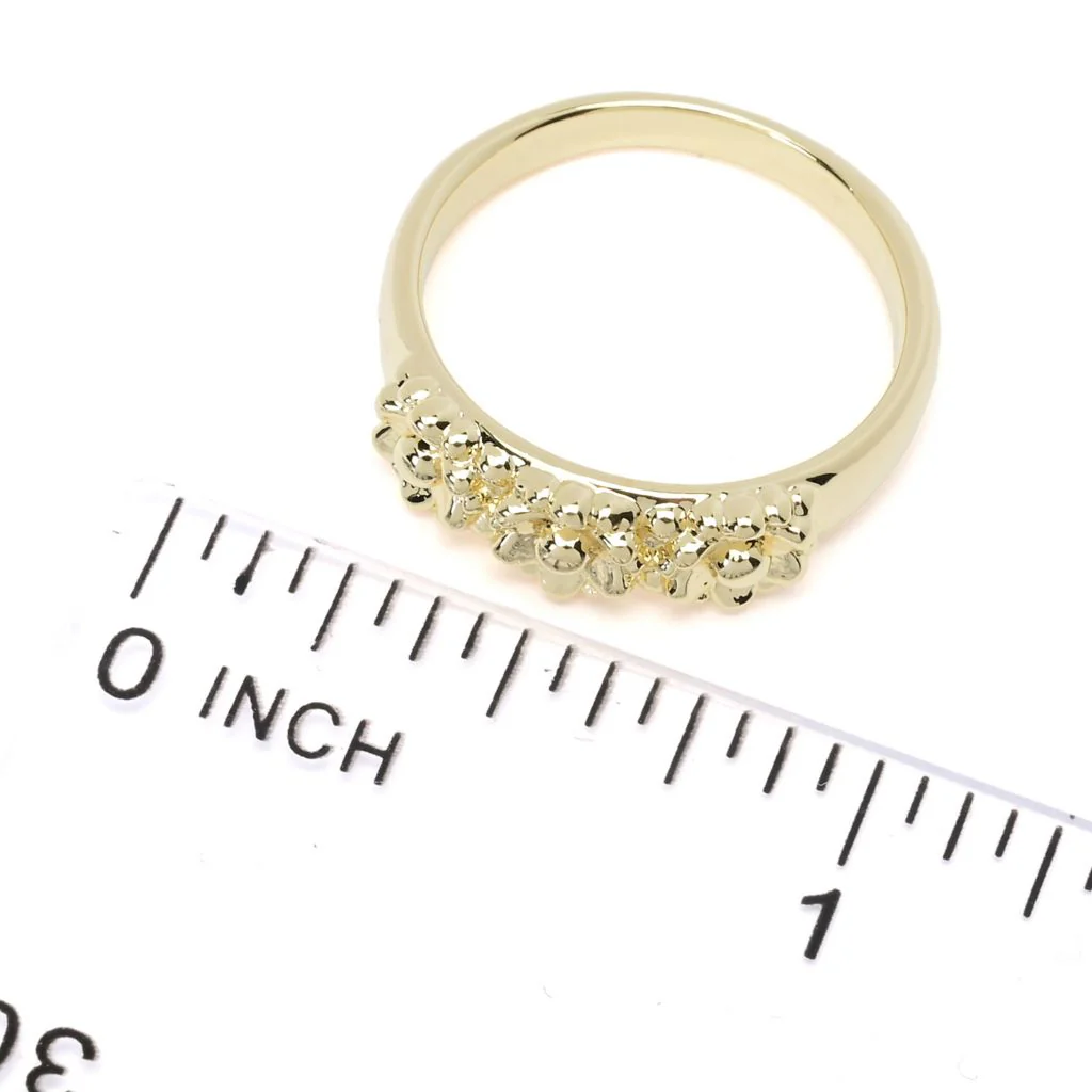 Toscana Italiana Choice of Platinum Plated or Gold Plated Flower Design Ring - Image 2