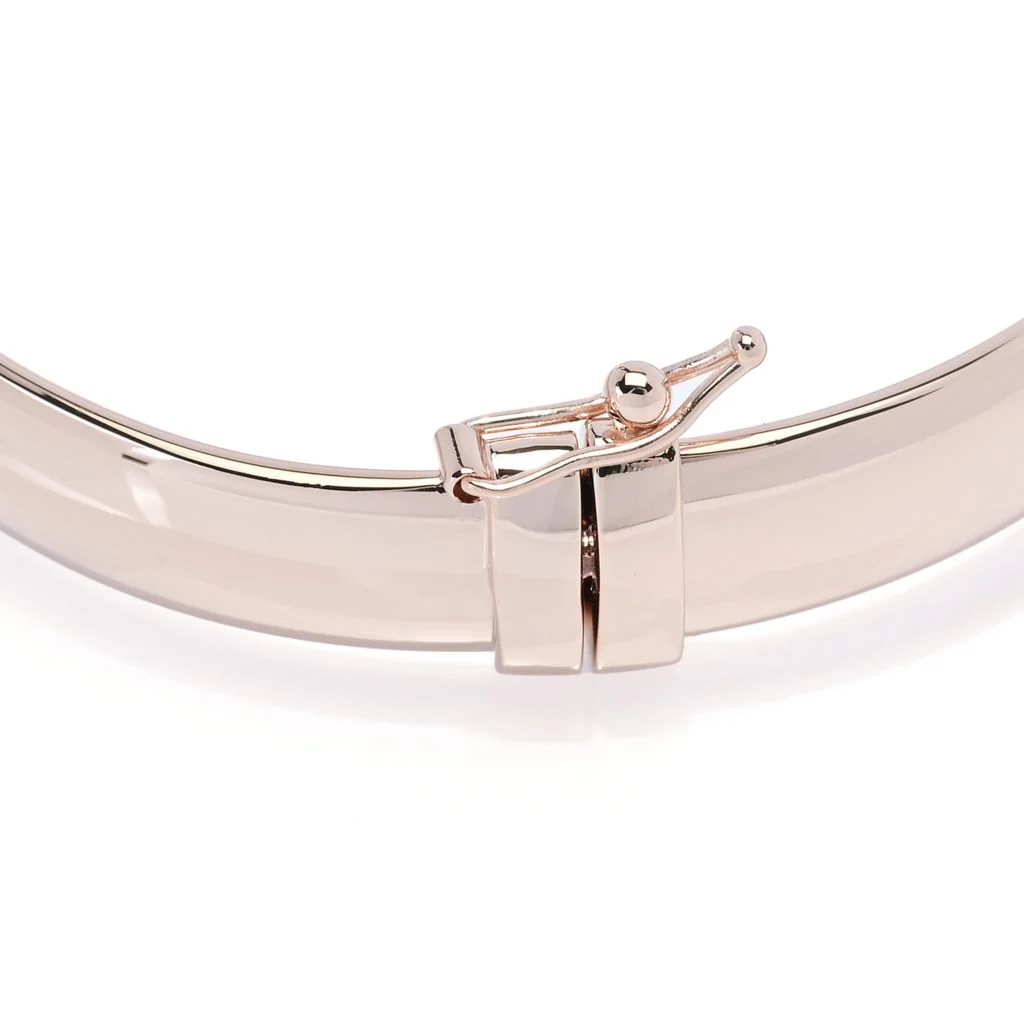 Toscana Italiana Choice of Size 8mm Bombe Tubing Hinged Bangle Bracelet - Image 2