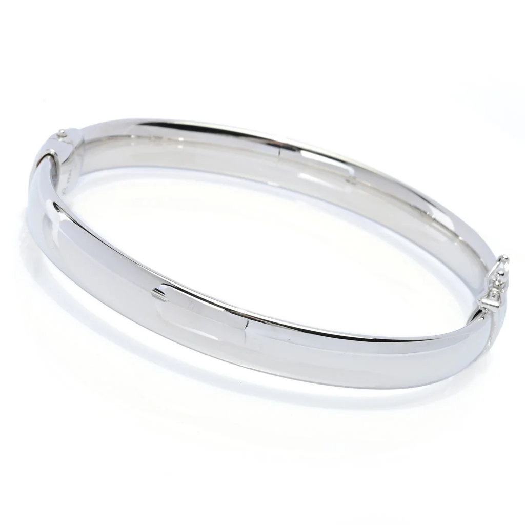 Toscana Italiana Choice of Size 8mm Bombe Tubing Hinged Bangle Bracelet - Image 3
