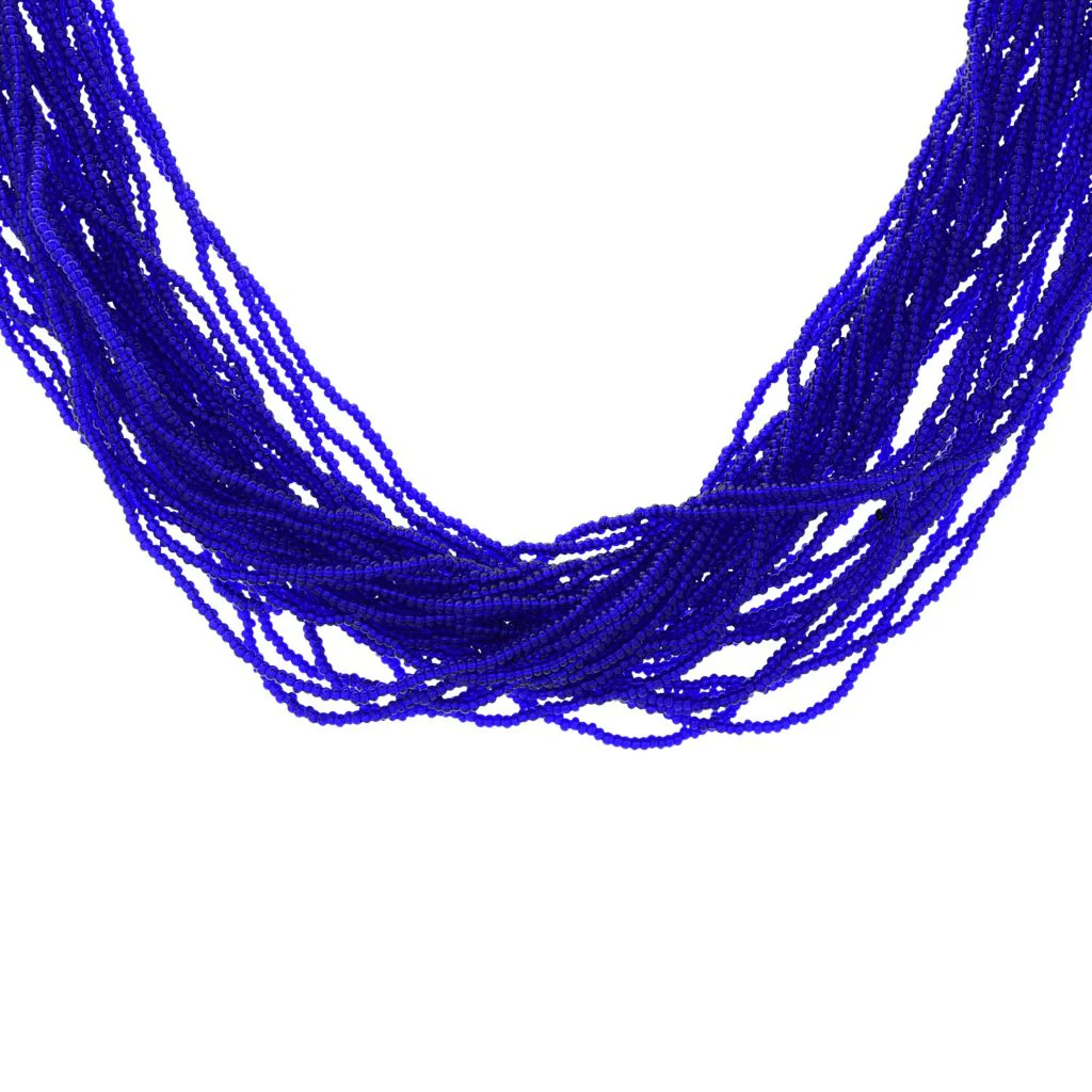 Toscana Italiana Twisted Multi Strand Murano Glass Bead Necklace - Image 4
