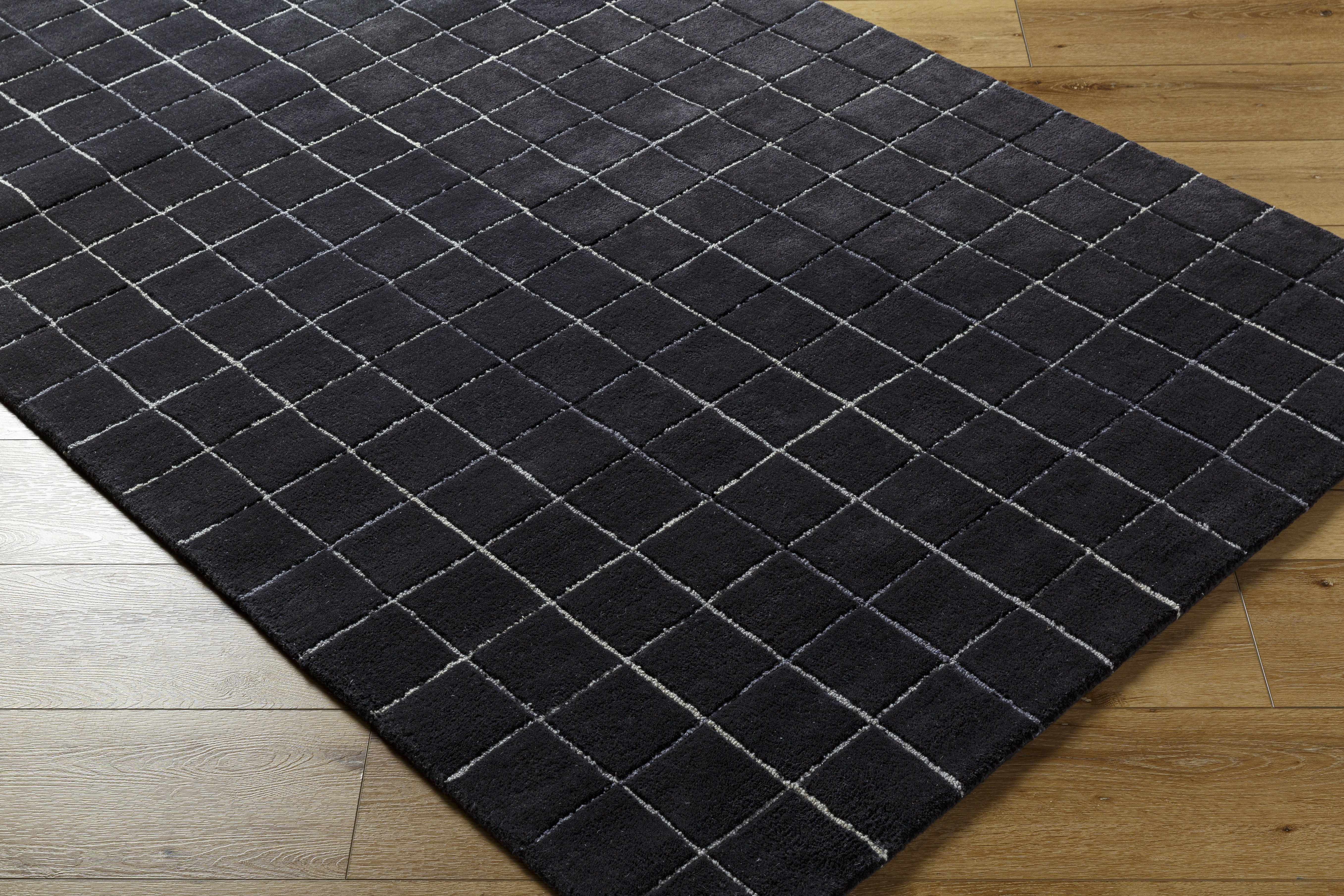 Toshi Jet Black Area Rug - Image 3