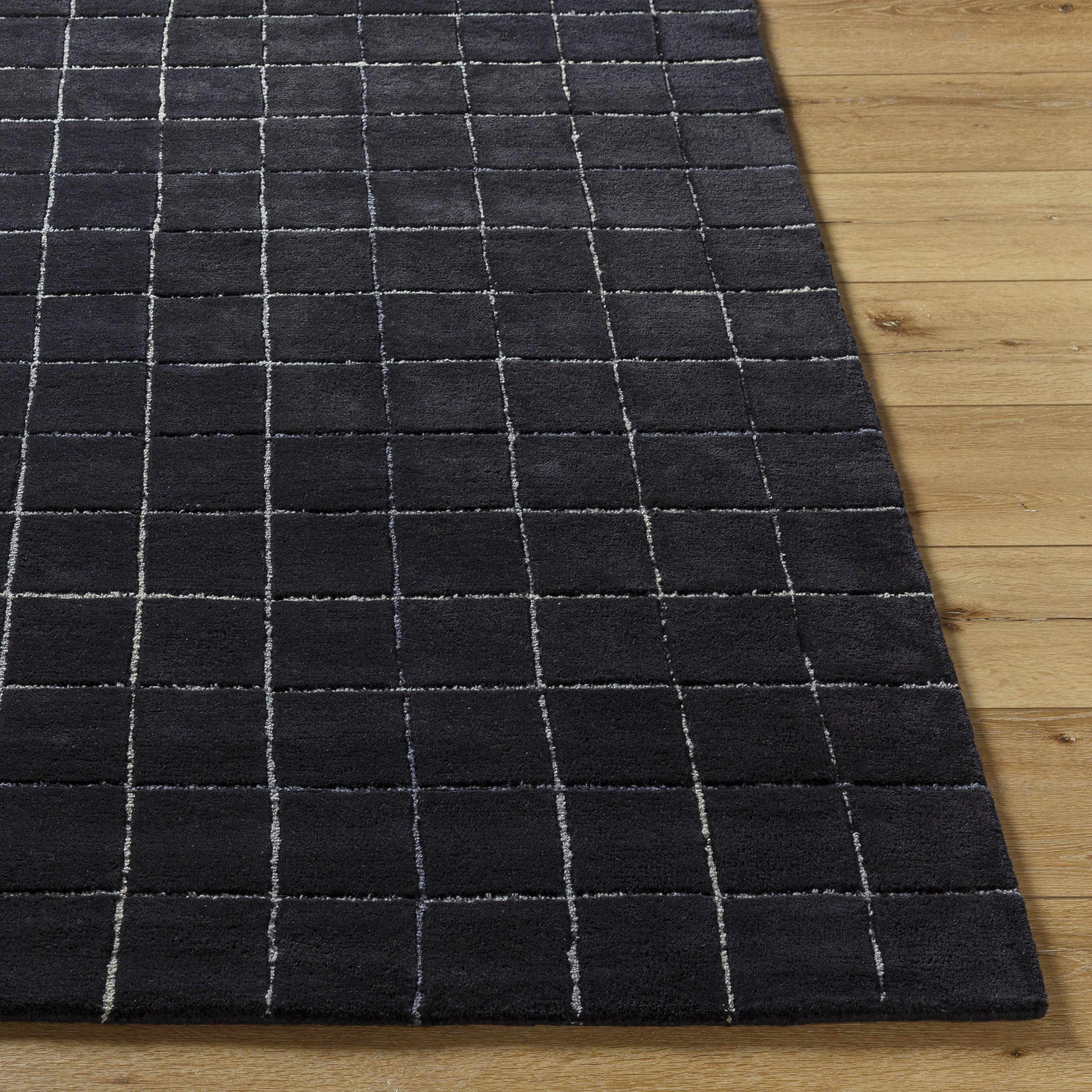 Toshi Jet Black Area Rug - Image 4