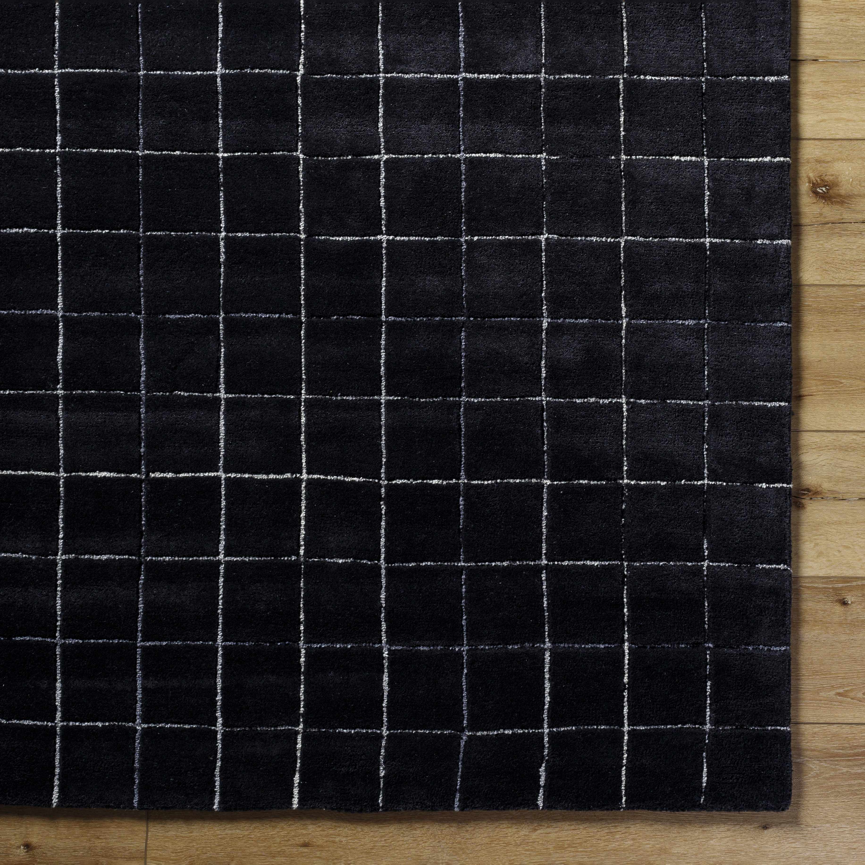 Toshi Jet Black Area Rug - Image 6
