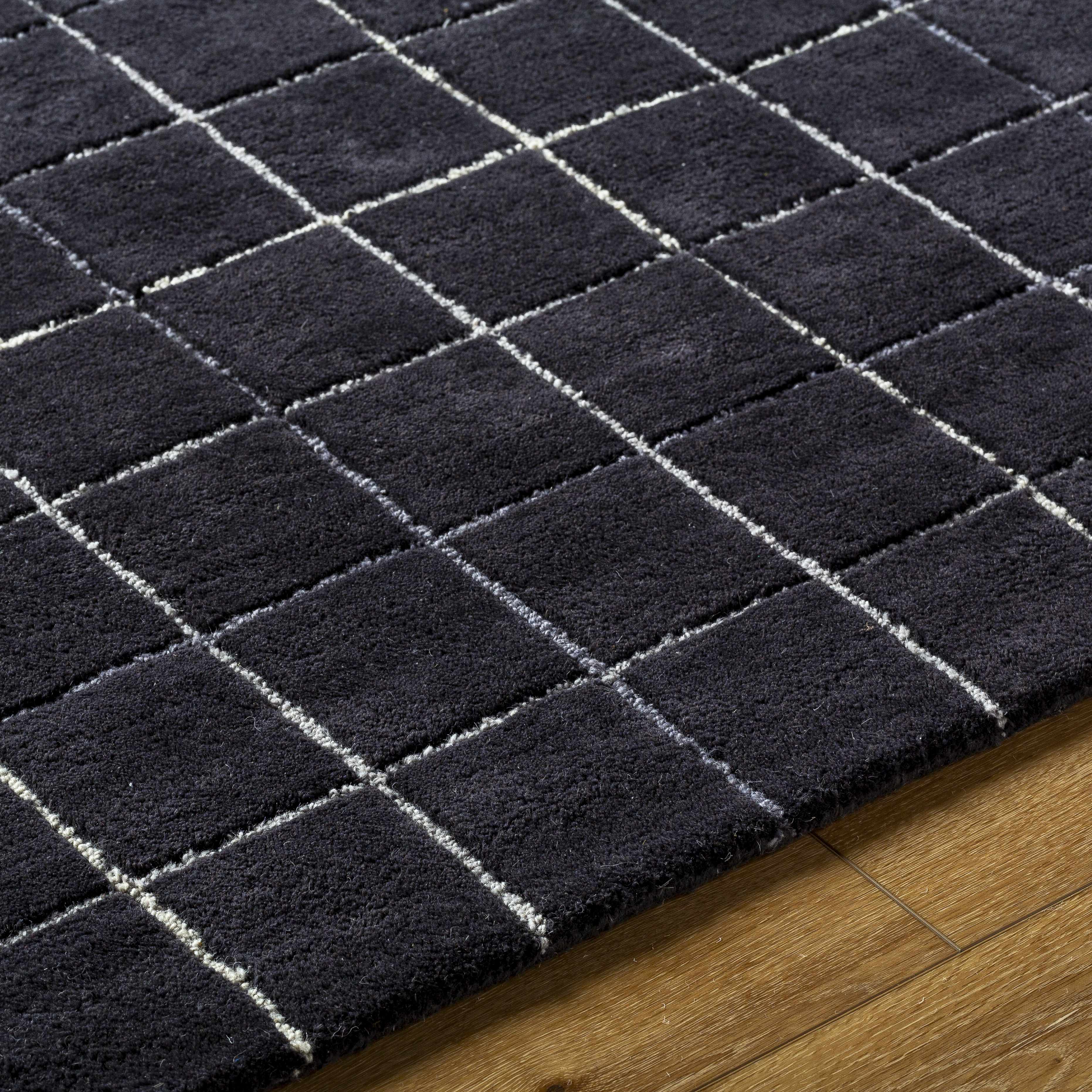 Toshi Jet Black Area Rug - Image 7