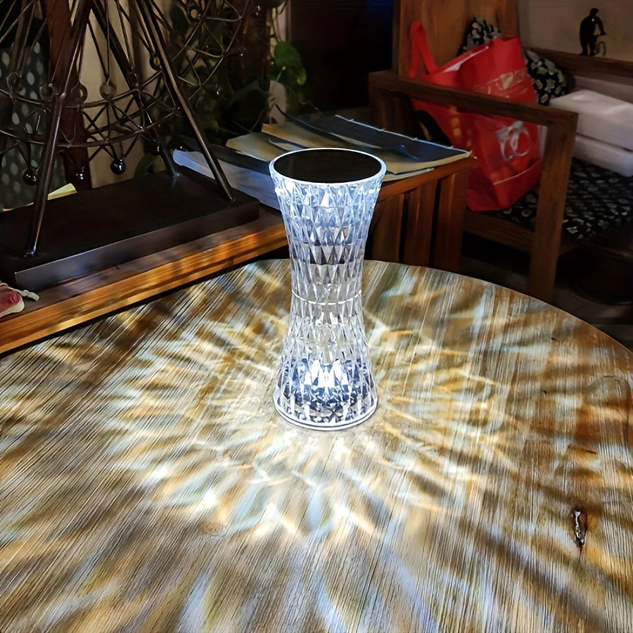 Touch Control Crystal Lamp – Rechargeable LED Night Light for Bedroom or Gifts - Image 10