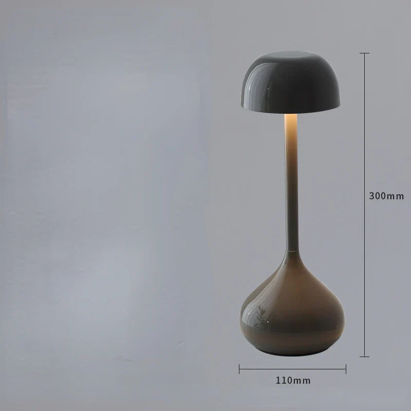 Touch Dimmable Mushroom Table Lamp Portable Rechargeable Night Light Bedside Desk - Image 10