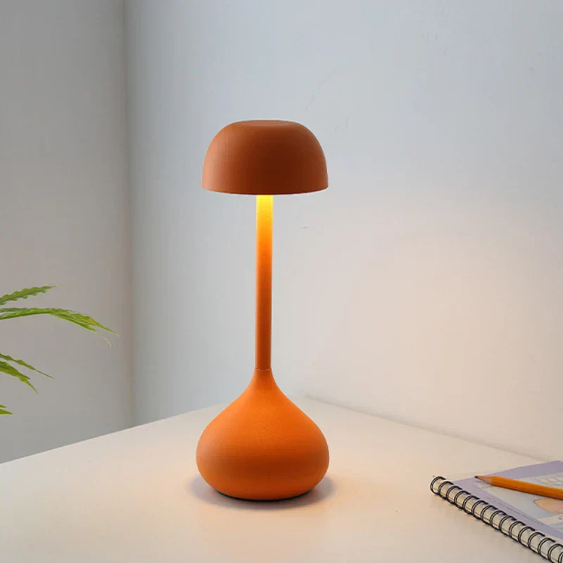 Touch Dimmable Mushroom Table Lamp Portable Rechargeable Night Light Bedside Desk - Image 3