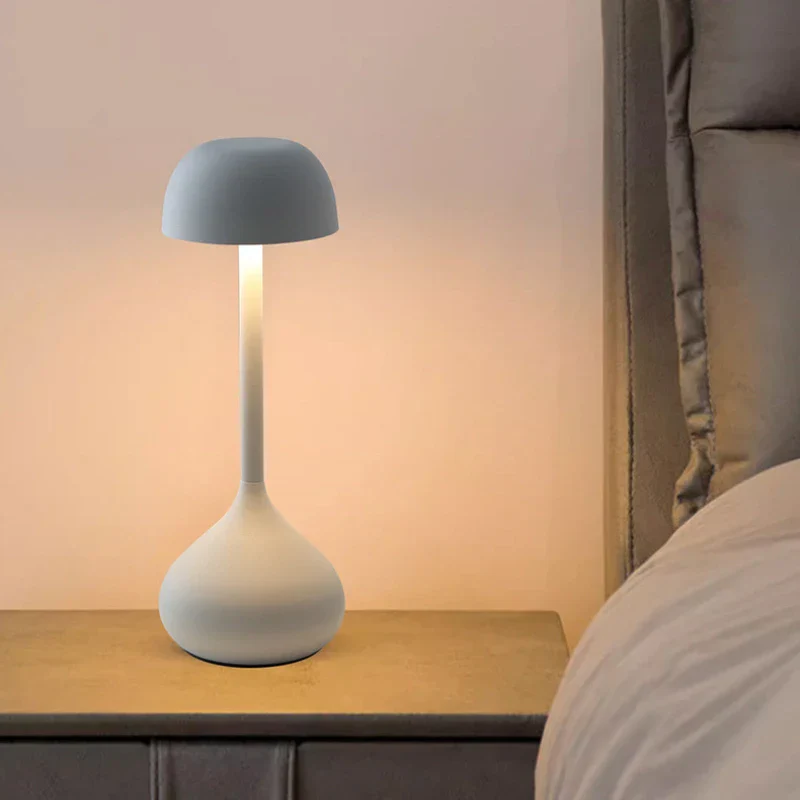Touch Dimmable Mushroom Table Lamp Portable Rechargeable Night Light Bedside Desk - Image 5