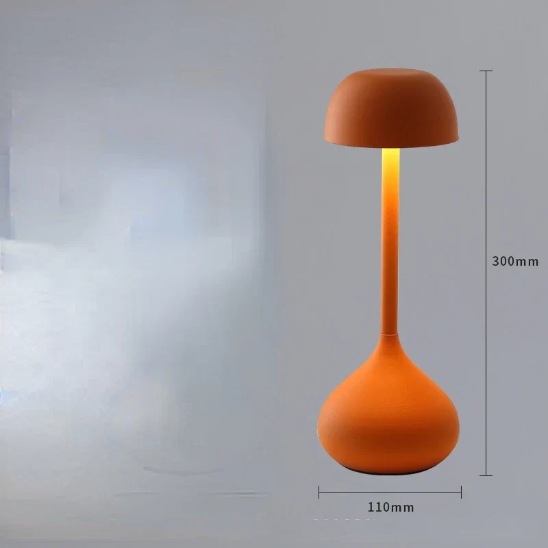 Touch Dimmable Mushroom Table Lamp Portable Rechargeable Night Light Bedside Desk - Image 7