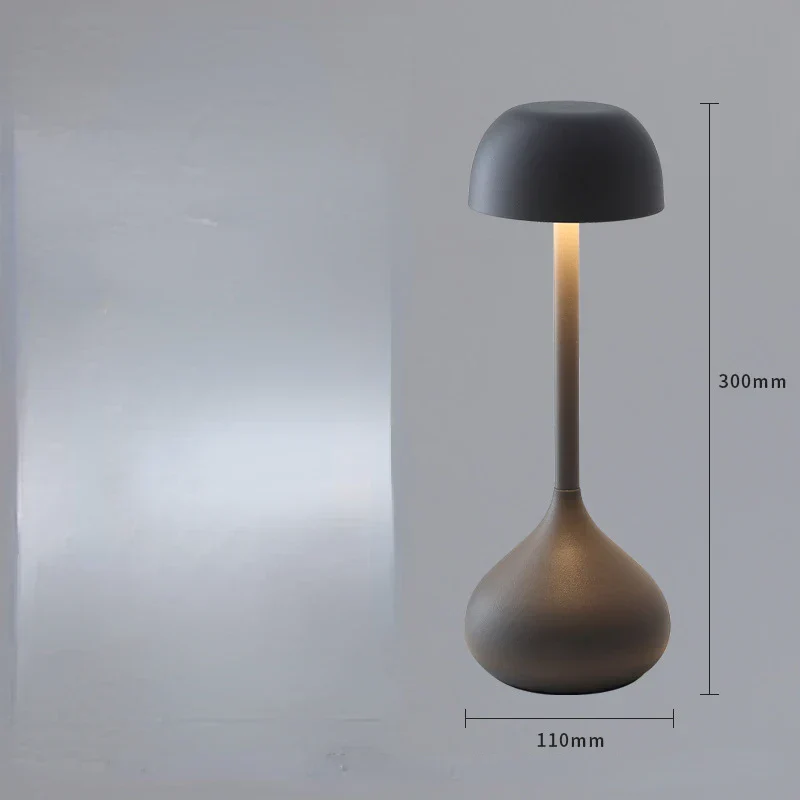Touch Dimmable Mushroom Table Lamp Portable Rechargeable Night Light Bedside Desk - Image 8