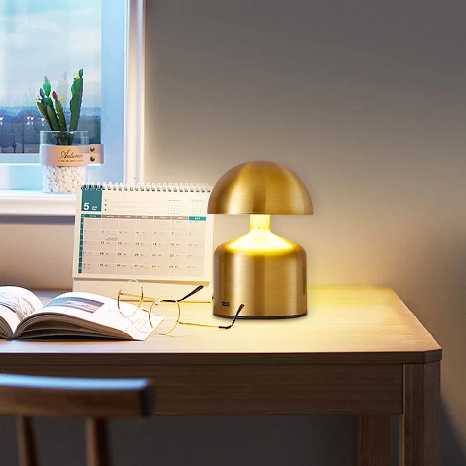 Touch LED Table Lamp USB Rechargeable 3 Color Dimming Bedside Night Light - Image 6