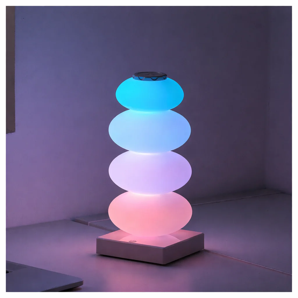 Touch RGB LED Table Lamp 16 Color Changing Bedside Ambient Night Light