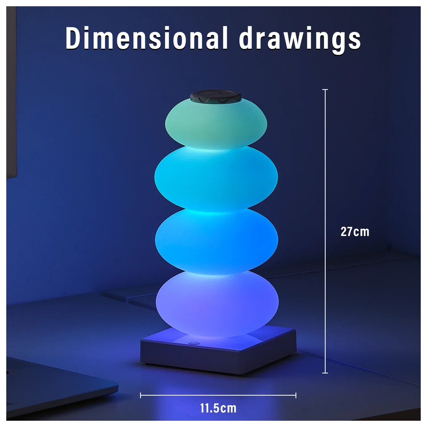 Touch RGB LED Table Lamp 16 Color Changing Bedside Ambient Night Light - Image 4