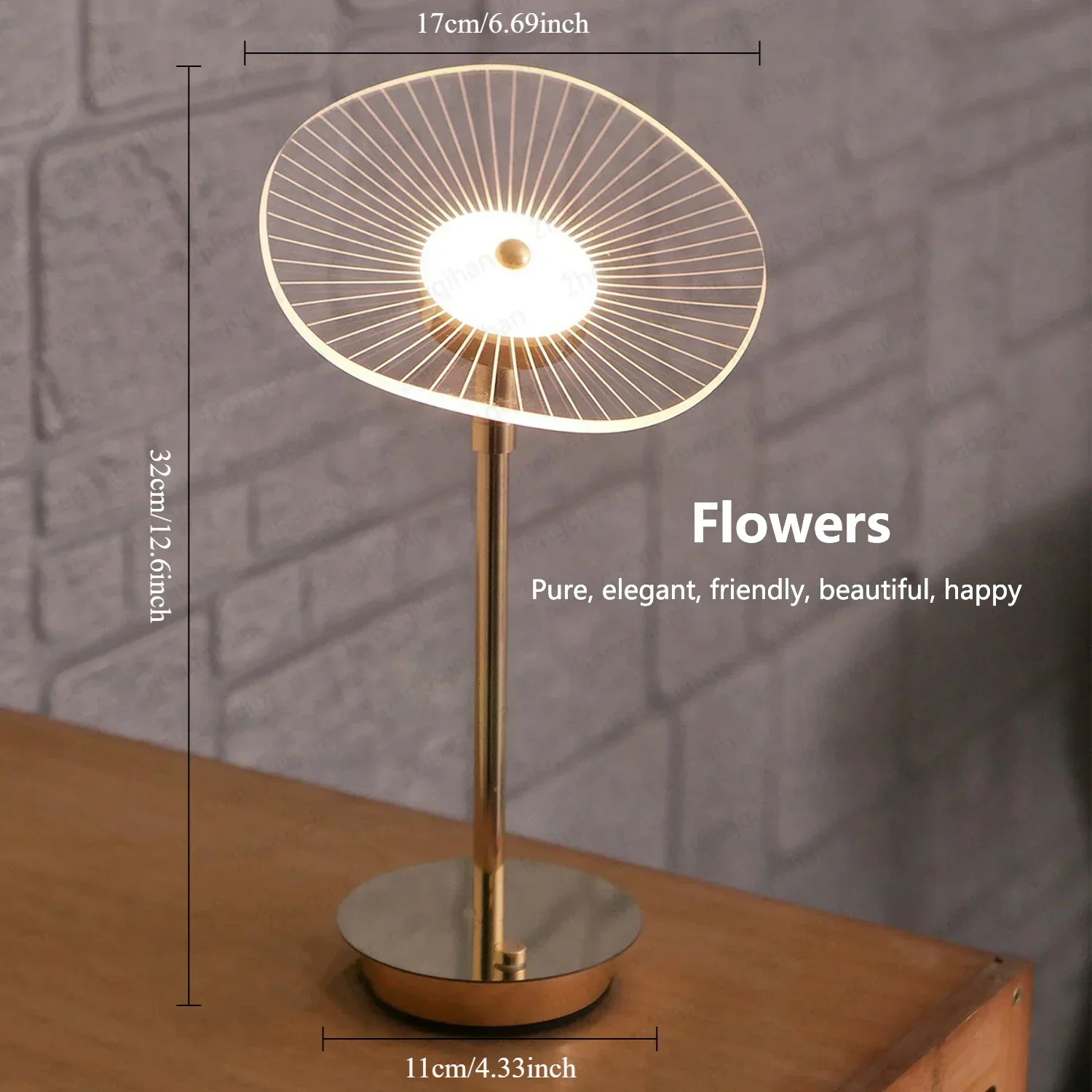 Touch Sensor LED Table Lamp USB Rechargeable Wireless Bedside Reading Light - Image 5