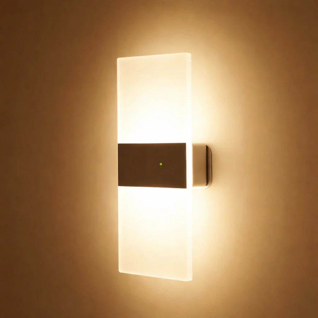 Touch Sensor LED Wall Lamp USB Rechargeable Modern Nordic Bedroom Living Room - Image 12