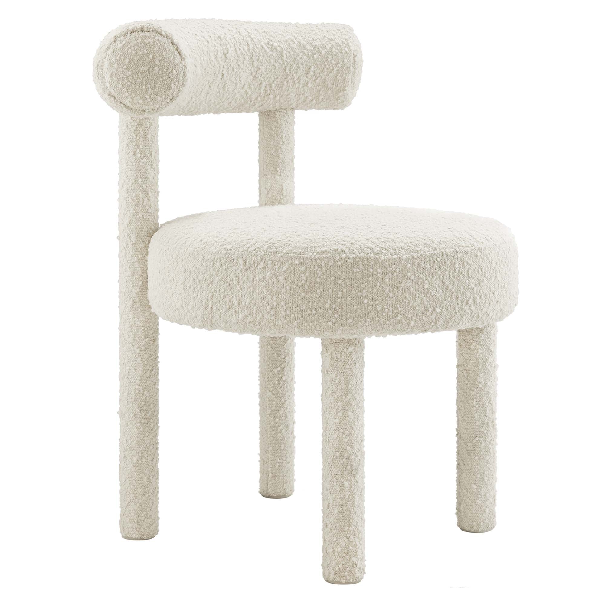 Toulouse Boucle Fabric Dining Chair Set of 2 by Modway - Image 4