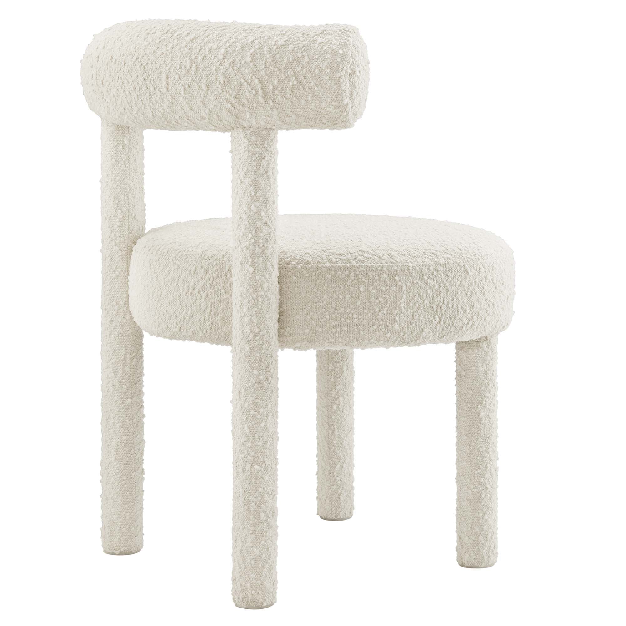 Toulouse Boucle Fabric Dining Chair Set of 2 by Modway - Image 6