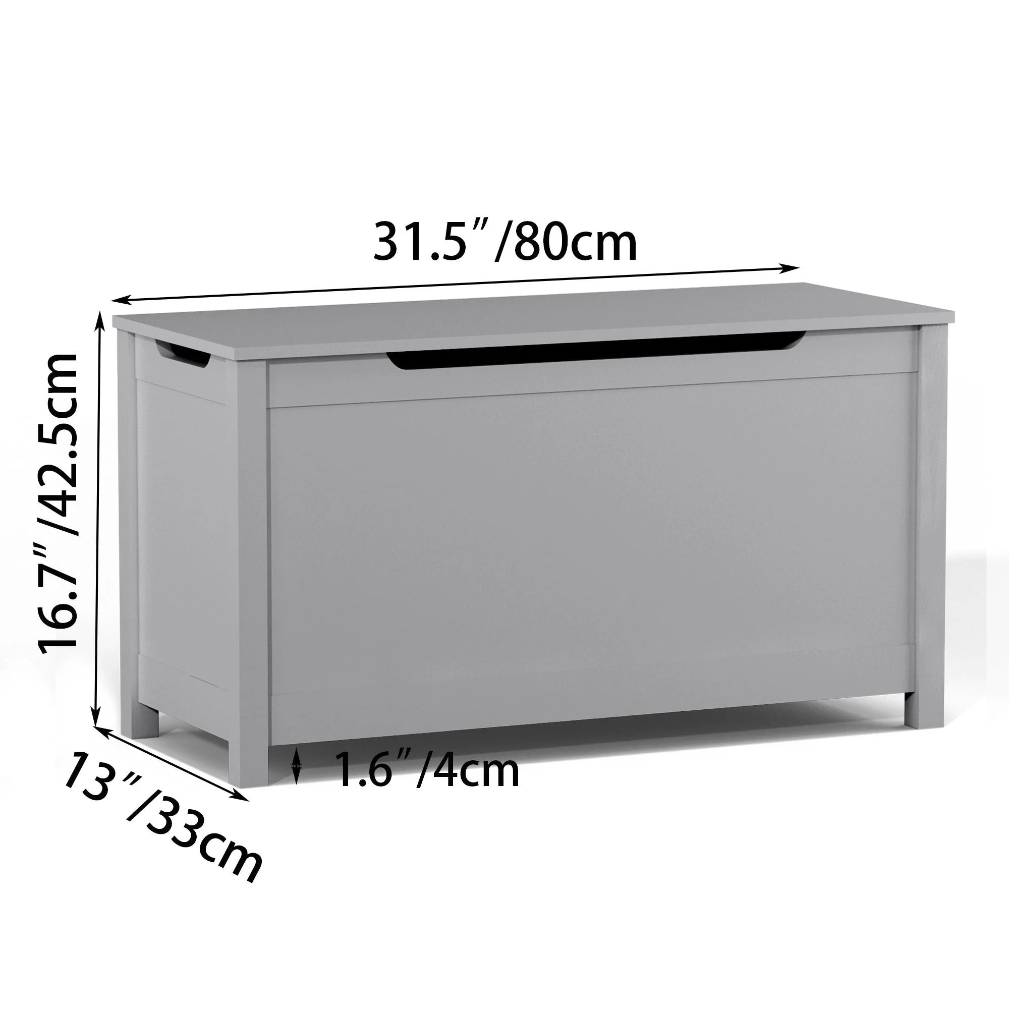 Toy Box Storage With Safety Hinged Lid - Image 10