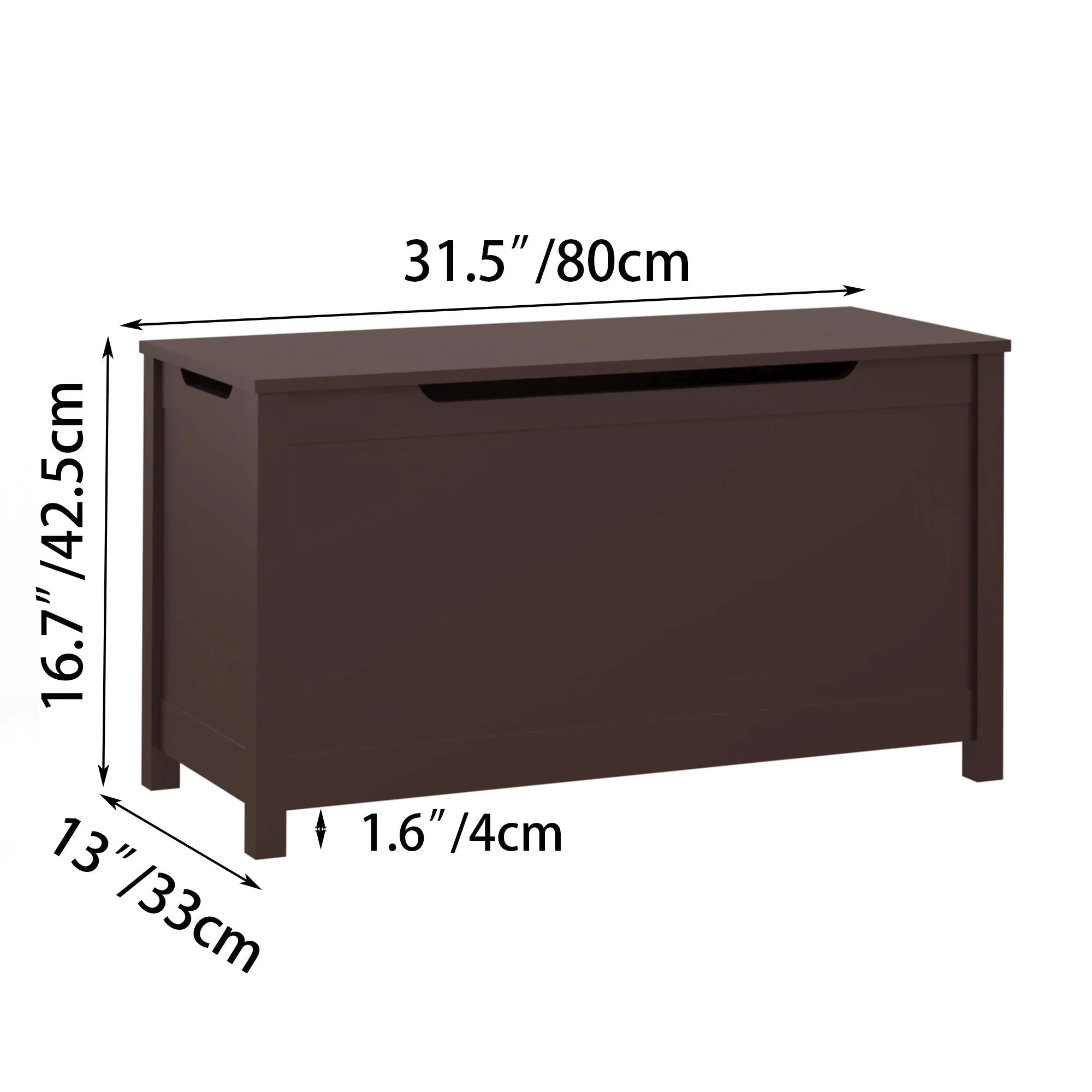 Toy Box Storage With Safety Hinged Lid - Image 4