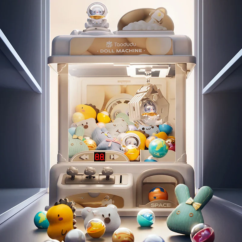 Toy Claw Machine for Kids with Plush Prizes Coin Operated Arcade Game - Image 2